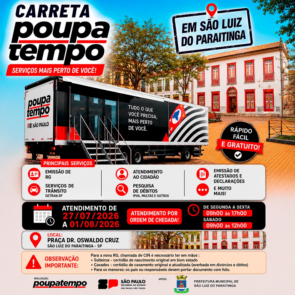 Post do instagram da Prefeitura de Mandirituba